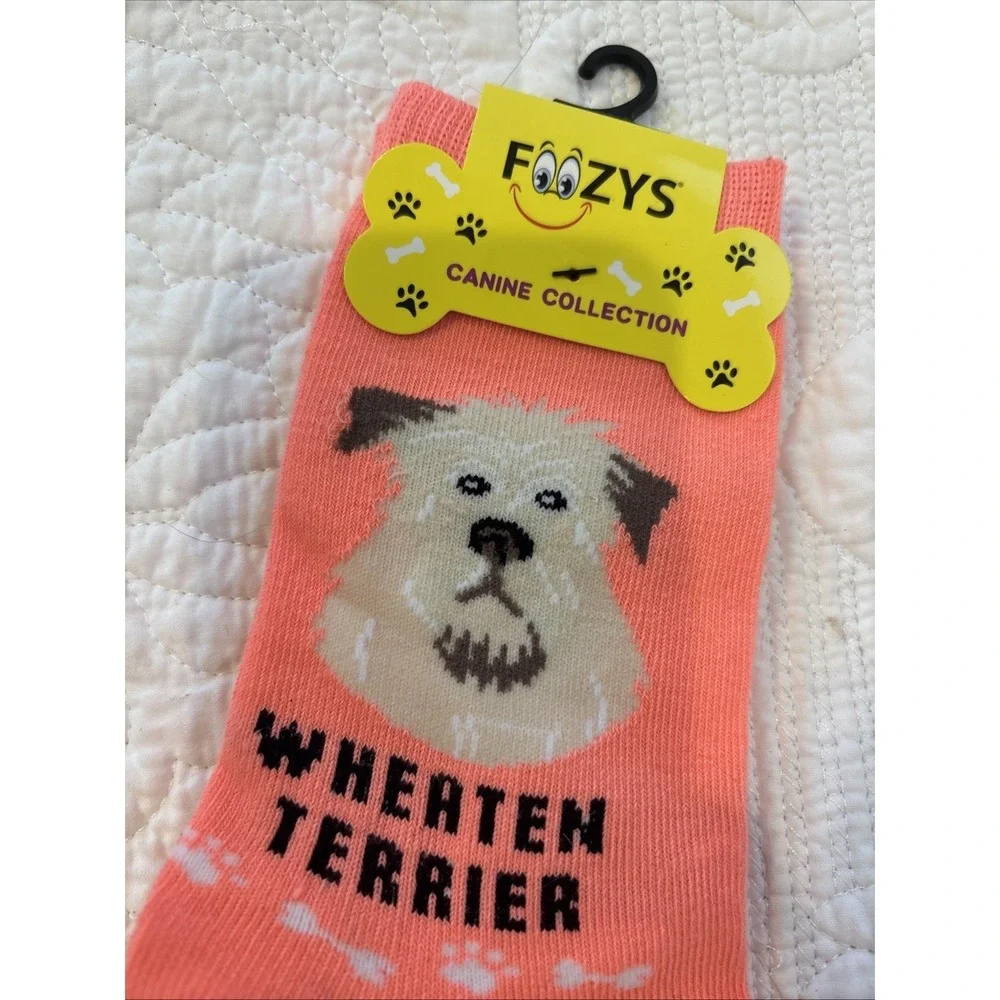 Foozy's‎ Canine Collection Wheaten Terrier Socks Women SZ 9-11  Poly Blend New